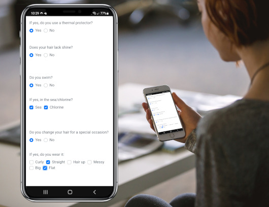 Forms on phone